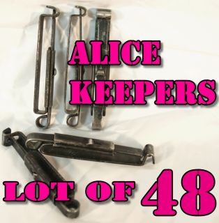 48 USGI Military Surplus Alice Clips Belt Keepers Very Good