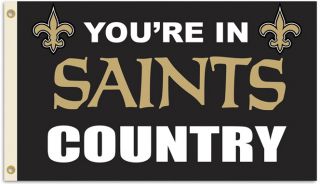 New Orleans Saints Huge 3' x 5' NFL Licensed Country Flag 