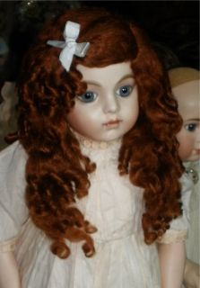 Great Mohair Wig for French German Antique Reproduction Dolls Size 11 12