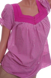Fashion Bug Womens Pink Prairie Baby Doll Shirt Top Peasant Size Small Large New