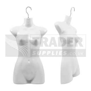 2 x Female Hanging Body Form Display Mannequin Bust Dummy Torso Shop Fitting