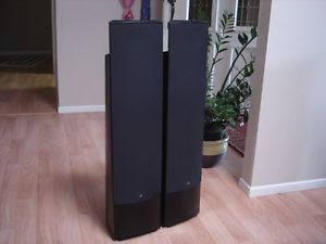 Awesome Pair Martin Logan Montage Black Floor Standing Speakers Excellent