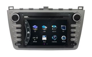 8" Indash Stereo Radio Car iPod DVD Player GPS Navigation for Mazda 6 2009 2012