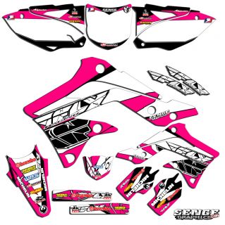 KDX50 Graphics Kit KDX 50 Kawasaki Decals Deco Stickers All Years Pit Bike Pink