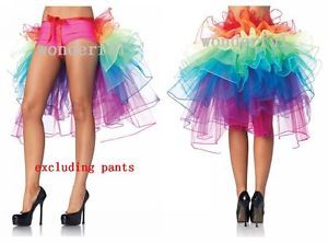 004 Fashion Colorful Sexy Gauze Tiered Tutu Mini Skirt Girl Woman Long Dance
