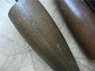 Set of 3 Vintage 1960s Wooden Furniture Legs 5" Wood Sofa Chair Ottoman