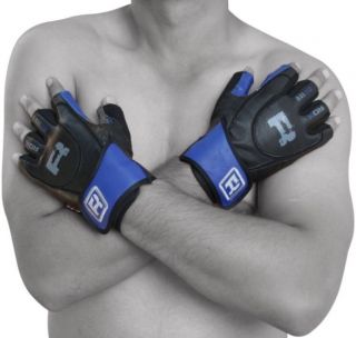 RDX Ultimate Weight Lifting Body Building Gloves Gym Leather Training Strap Grip