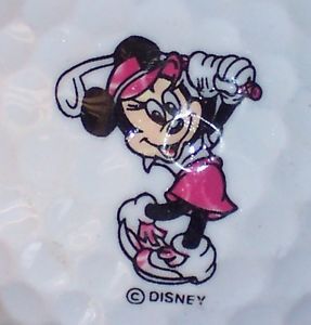 1 Minnie Mouse Disney Logo Golf Ball Pink Skirt Hat