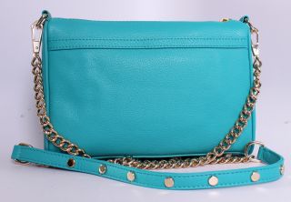 Rebecca Minkoff Mini M A C Shoulder Bag Crossbody Clutch Handbag in Sea Green