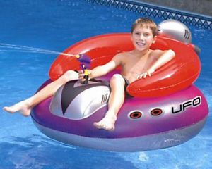 Kid's Inflatable Spaceship Floating Pool Toy