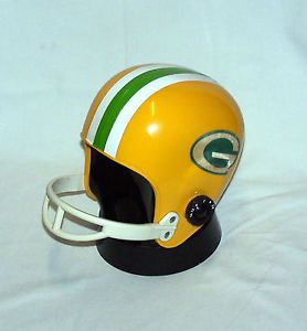 Vintage 1960 70's NFL Green Bay Packers Football Helmet Am Transistor Radio