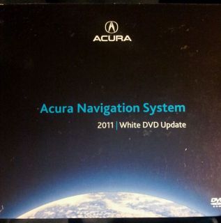 2011 Acura Navigation DVD Map 4 A2 White Update MDX TL TSX RDX Mint Condition