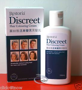 Restoria Discreet Hair Colouring Cream Hair Care Treatment Color Kit Man Ladies