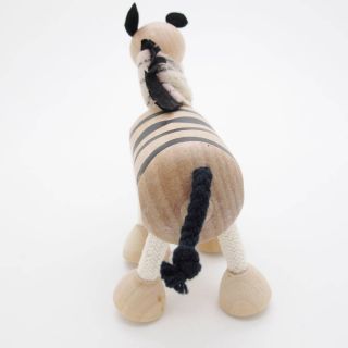 3D Portable Wooden  Animals Wood Figures Baby Kids Toys Zebra