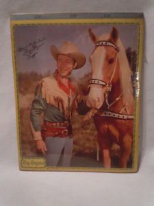 Vintage 1950's Roy Rogers Trigger School Paper Writing Tablet Notebook Litho