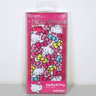 Genuine Sanrio Idress Hello Kitty iPhone 5 Hard Case Cover White Colorful Bow