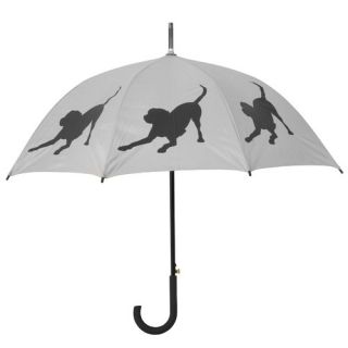 The San Francisco Umbrella Company Dog Park Labrador Retriever Walking Silhouette Stick Umbrella