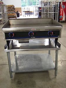 Star Max 36" Gas Griddle with Table Fryer Grill