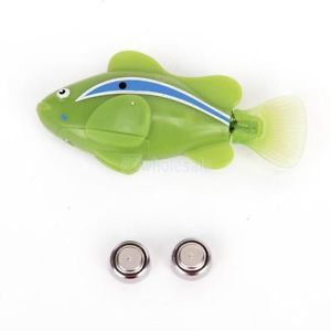 Green Robot Water Fish Emulation Toy Fish Creative Children Kid Electronic Toy