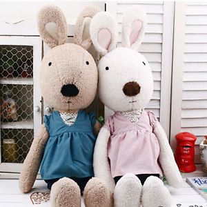 Le Sucre V Neck 26" Stuffed Plush x mas Giftl Rabbit Bunny Toy Doll Kids