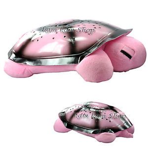 New LED Turtle Night Lamp Light Star Projector Music Kid Baby Sleep Toy Pink