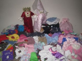 Huge Lot American Girl 18" Our Generation Doll Clothes Dress Mixed Chair Bed
