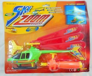 Kids Flying Hand Held Luncher Copter Helicopter Chopper Play Large Toy