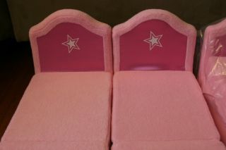 American Girl Hotel Exclusive Edition Pink Beds Only Lot Lots of Pics