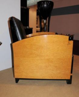 Art Deco Walnut Club Chair Biedermeier Sofa Seat 1920s Furniture