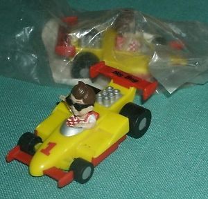 1990 Bob Big Boys Kid Meal Toy' Race Car' Mint No Package'