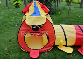Kids Boy Girl Portable Game Room Tunnel Design Play Big Tent Toy Playhouse E456