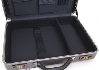 Aluminum Attache Case 17" Laptop Briefcase Hard Sided Portfolio Combination Lock