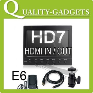 5 6" HDMI LCD Monitor Video DSLR Camera XLR Canon 5D Mark III HDMI BNC 1080p