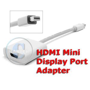 Mini Display Port Thunderbolt HDMI TV Monitor Adapter for Apple MacBook Air Pro