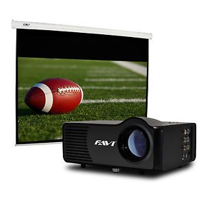 FAVI Football Mancave Package Home Theater Projector HD Screen HDMI Cable