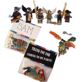 12 Lego Legends of Chima Figures Birthday Party Favor Bags Tags
