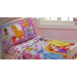 Disney Princess Wishes Dreams 4 Piece Toddler Bedding Set Cinderella Rapunzel