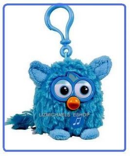 WOW Licensed Furby Blue Musical Keychain Plush Figure Toy Kids Bag Backpack