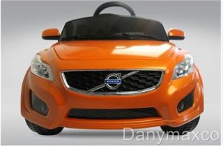 Volvo C30 Baby Kids Ride on Power Wheels Battery Toy Car Orange