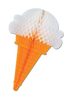 16" Honeycomb Tissue Ice Cream Party Decoration