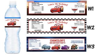 disney cars water bottle labels printable on popscreen