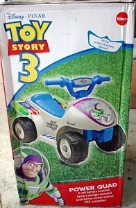 New in Box Kids Disney Toy Story Buzz Lightyear Power Quad ATV Wheels