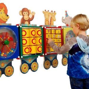 Busy Train Educational Children's Activity Kid's Room Designer Wall Panel Toy