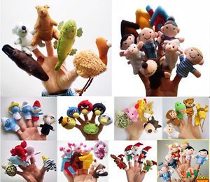 The Variety Optional Baby Kids Educational Toy Finger Puppet Plush Toys Boy Girl