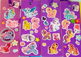 18 My Little Pony Foam Ribbon Bookmarks Party Favors Handmade Blue Purple Green