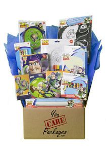 Disney Toy Story Kid's Activity Set Care Package Gift Basket Woody Buzz