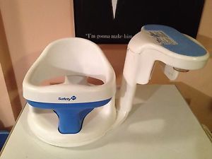 Safety First 1st Tubside Baby Bath Seat Chair Ring Infant Swivel White Tub Side