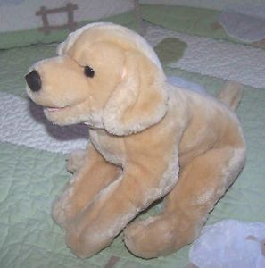 Kids Preferred Yellow Plush Stuffed Lab Labrador Puppy Dog Animal Toy 12"