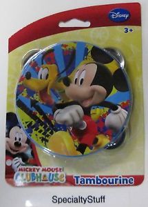 New Disney "Mickey" Mouse Toy Tambourine Goofy Clubhouse 3 What Kids Want QF
