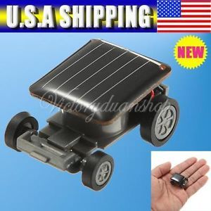 Nice Smallest Mini Solar Power Robot Educational Toy Car Auto for Children Kids